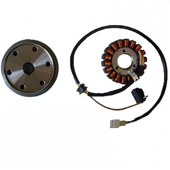 MAGNETISCHE SCHWUNGSCHEIBE 18-POLIG DREIPHASIG 12V 220W (APRILIA VERGASERMOTOR 4T)