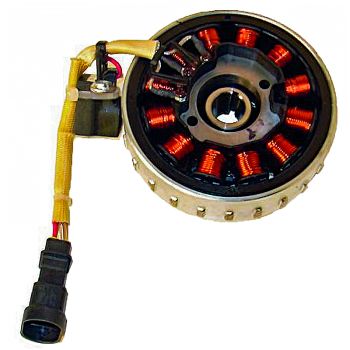 MAGNETISCHE SCHWUNGSCHEIBE 12-POLIG DREIPHASIG 12V 165W (PIAGGIO 50 2T EINSPRITZMOTOR)