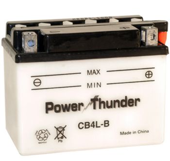Bateria CB4L-B POWER THUNDER Convencional Pack Acido