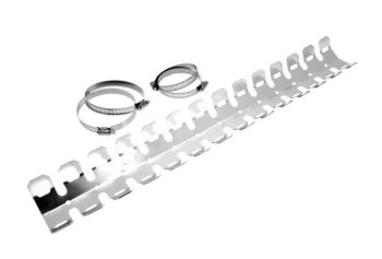 AUSPUFFSCHUTZ AUS ALUMINIUM MIT 4 SCHELLEN ARTIKEL-NR. HERSTELLER L35-278-SILBER