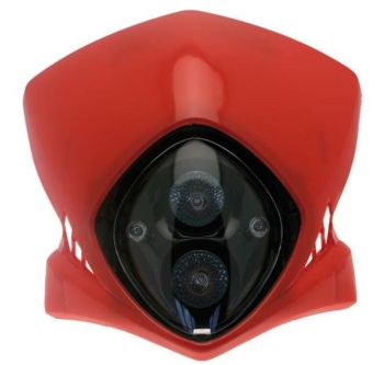 SCHEINWERFER MIT MASKE BIHR VIPER ROT HERST.-NR. YM-3241-RED