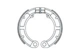 Bremsbacke hinten RMS Vespa 50cc (V5A1T)