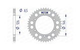 Kettenrad Afam Aluminium selbstreinigend 44 Zähne Suzuki RM-Z 250 / 450