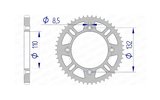 Kettenrad Afam Aluminium 428 / 46 Zähne SX / TC 85