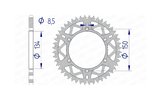 Kettenrad Afam Aluminium selbstreinigend 50 Zähne Kawasaki KX/KXF