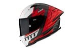 Casco Integral MT Helmets KRE+ Carbon Brush A5 Rojo XL
