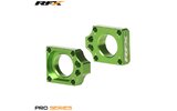 Ketten Spanner / RFX Pro Achsblöcke Grün KX / KXF