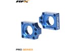 Kettenspanner / Achsblöcke RFX Pro Blau YZ 125 / 250 ab 2009