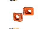 RFX Pro Kettenspanner / Achsblöcke Orange KTM 65