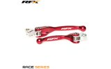 Set de Manetas RFX Race Plegable Metal Forjado Rojo YZ / KX 2001-2012