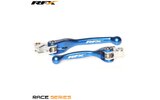 Kit Manetas RFX Race Plegable Metal Forjado Azul YZ -2014 / KXF -2020