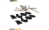 Lenkererhöhungs-Kit RFX Race 22.2mm Schwarz Universal 25mm / 30mm / 35mm / 40mm
