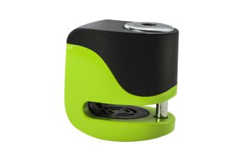 KS6FG ANTDISCO ALARMA KOVIX COLOR VERDE FLUOR 55 MM ANTIRROBO DE DISCOU Y CANDADO CON ALARMA