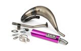 Auspuff SCR Corse Handmade Cross 50-70 Derbi Violett