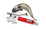 Auspuff SCR Corse Handmade Cross 50-70 Derbi Rot