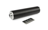 SCR Corse langer Schalldämpfer Aluminium Schwarz