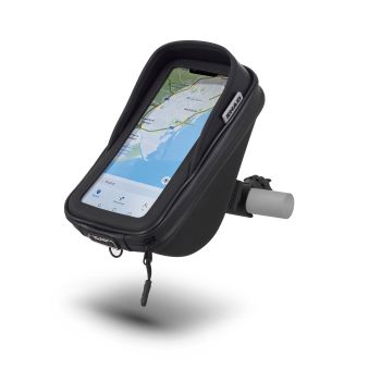 SMARTPHONE-HALTERUNG SG76 MIT TASCHE, 180 x 90 mm - LENKER