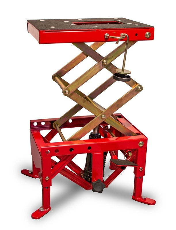 HYDRAULISCHER MX-HEBER BIHR ROT (RÄDER NICHT IM LIEFERUMFANG ENTHALTEN) HERST.-NR. ST-SMI2091-2T-RED