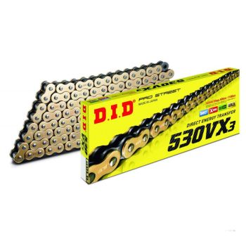 CADENA DID 530VX3 x 120 ZB ORO