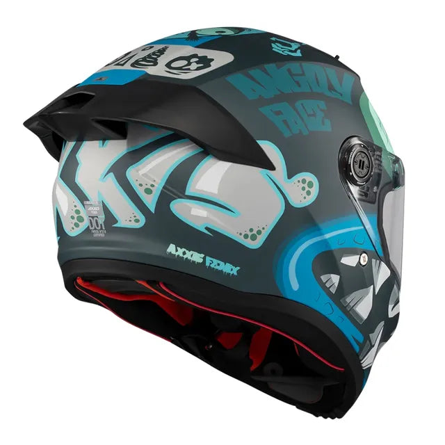 HELM AXXIS FENIX ANGRY FACE