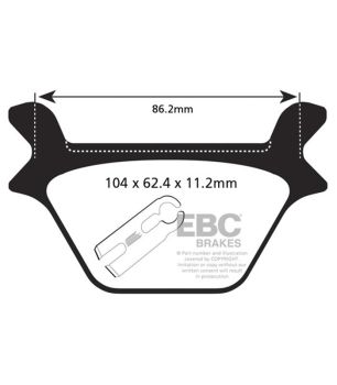 EBC FA200V Halbsynthetischer V-Pad