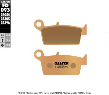 GALFER OFFROAD SINTER-BREMSBELÄGE - FD093
