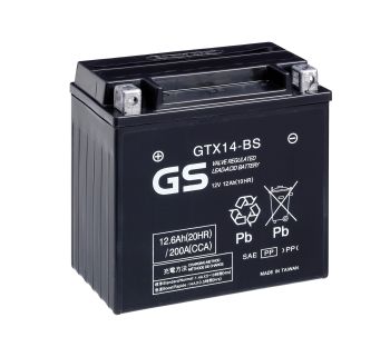 Bateria GTX14-BS GS AGM Sin Mantenimiento Pack Acido