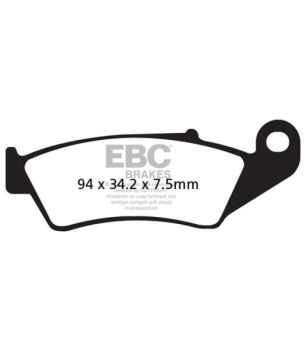 EBC EPFA185HH Pastilla EPFA trackdays Extreme Pro HH