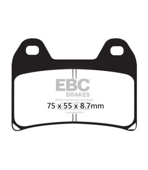 EBC FA244HH Pastilla sintetizada Sportbike HH