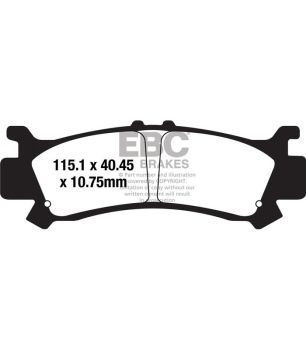 EBC FA702R Gesinterter Bremsbelag