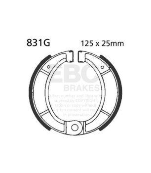 EBC 831G Gerillter Bremsbackensatz