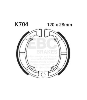 EBC K704G Genuteter Bremsbackensatz