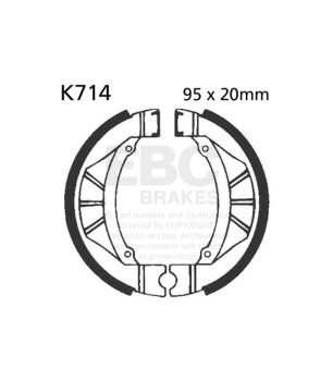EBC K714G Satz gerillte Bremsbacken