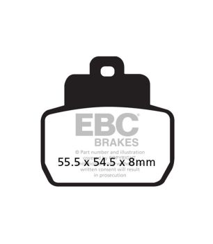 EBC SFA425HH Gesinterte Bremsbeläge für Motorroller