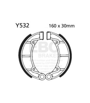EBC Y532G Geschlitztes Bremsbeläge-Set