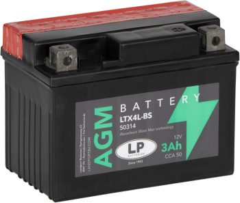 Bateria LTX4L-BS LP Landport AGM Sin Mantenimiento Pack Acido