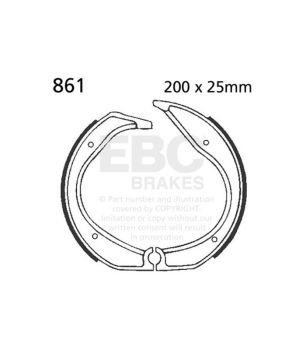 EBC 861 Bremsbackensatz