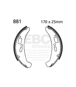 EBC 881 Bremsbackensatz