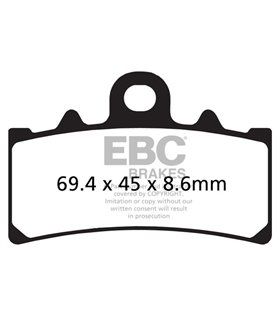 EBC EPFA606HH EPFA trackdays Extreme Pro HH