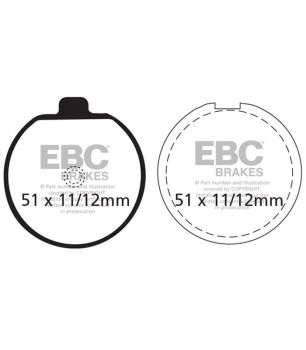 EBC FA035 Organischer Bremsbelag
