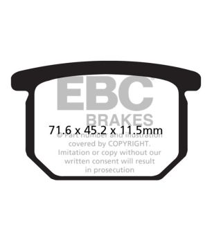 EBC FA065 Organischer Bremsbelag