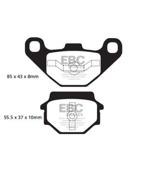 EBC FA251 Organischer Bremsbelag