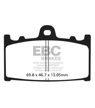 EBC FA366V Pastilla semi sintetizada V-PAD