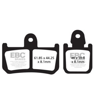 EBC FA442/4HH Sintermetall Bremsbelag Sportbike HH