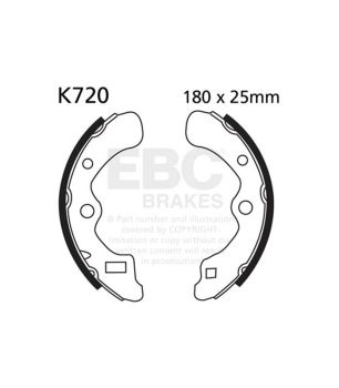 EBC K720 Juego de zapatas de freno