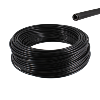 RMS CLASSIC KABELROLLE AUSSEN SCHWARZ 25 METER TEFLON PE-HD PVC 3,0X6,0X6,7