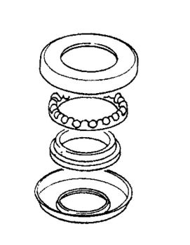 JUEGO CAZOLETAS DIRECCION VESPA INFERIOR O.E.M. CM061304/56003R