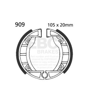 EBC 909 Bremsbackensatz