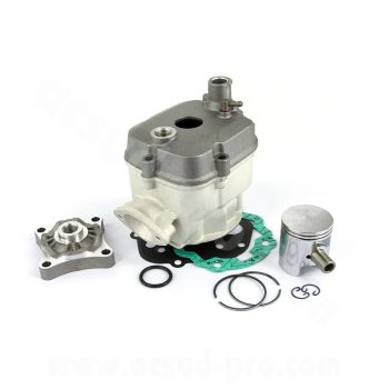 EQUIPO DE MOTOR COMPLETO CARENZI ALUMINIO PARA: DERBI 50 SENDA 2006>, GPR 2006> / GILERA 50 SMT 2006>, RCR 2006> ( PIAGGIO EURO 3 )  (CILINDRO + CULATA)