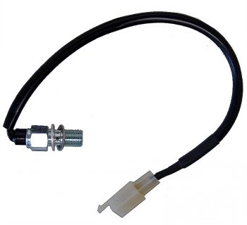 Hydraulischer Bremslichtschalter M10 x 1,0 - 1 Loch - 2 Kabel - 2 Pins mit Stecker